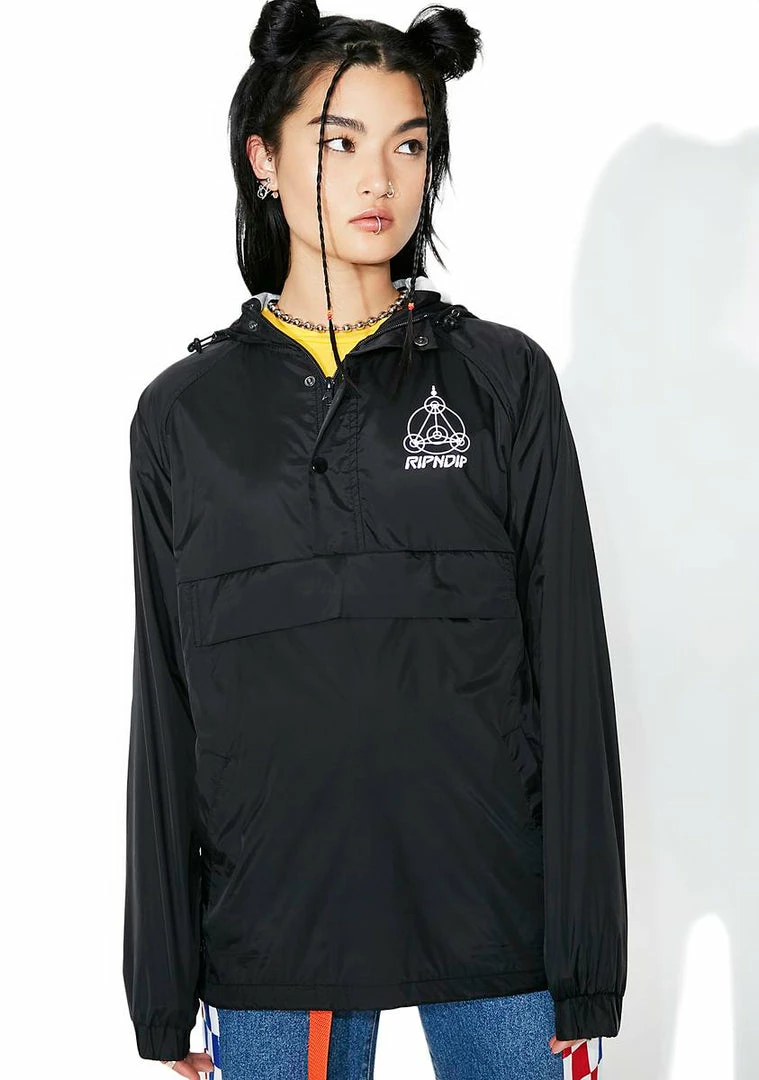 Hot Sale ๐ RIPNDIP Crop Circles Reflective Jacket ๐ 3 RIPNDIP Crop Circles Reflective Jacket