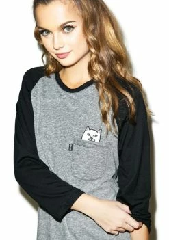 RIPNDIP Pussy Pocket Raglan Tee