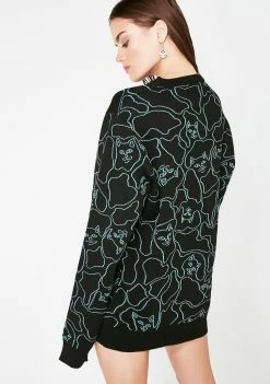 RIPNDIP Nerm Line Camo Knit Sweater