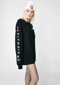 RIPNDIP Dark Lord Nermal Pocket Long Sleeve Tops