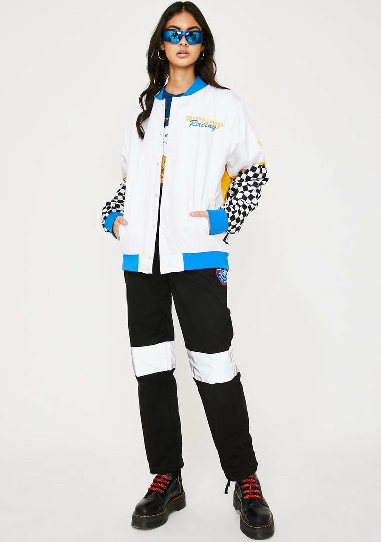 Best deal β€οΈ RIPNDIP Outerwear Speed Racing Varsity Jacket π₯ 5 RIPNDIP Outerwear Speed Racing Varsity Jacket