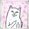 RIPNDIP Pink Camo Lord Nermal Shower Curtain