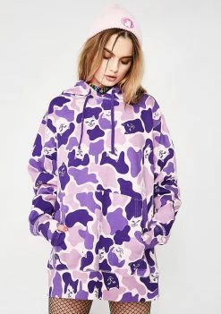 RIPNDIP Invisible Purple Camo Hoodie Tops