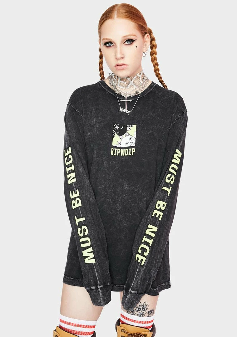 Cheap ๐ฅ RIPNDIP Tops Besties Long Sleeve Graphic Tee ๐ 3 RIPNDIP Tops Besties Long Sleeve Graphic Tee