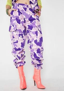 RIPNDIP Bottoms Invisible Purple Cargo Pants