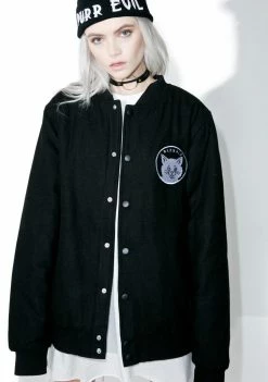 RIPNDIP Stop Being A Pussy Varsity Jacket Outerwear