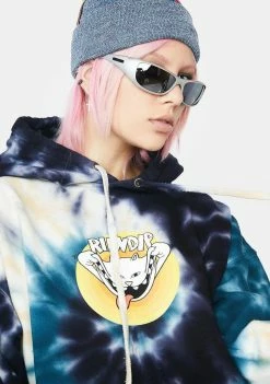 RIPNDIP Spiral Tie Dye Big Smile Graphic Hoodie