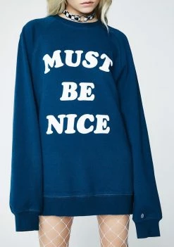 RIPNDIP Tops Must Be Nice Chill Out Crewneck Sweatshirt