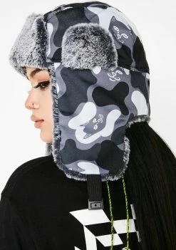 RIPNDIP Hats Blackout Nerm Camo Aviator Hat