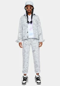 RIPNDIP Light Wash Sharpie Denim Jeans