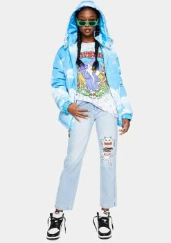 RIPNDIP Light Wash Peace No Love Jeans