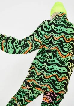 RIPNDIP Ripple Brushed Fleece Half Zip Jacket