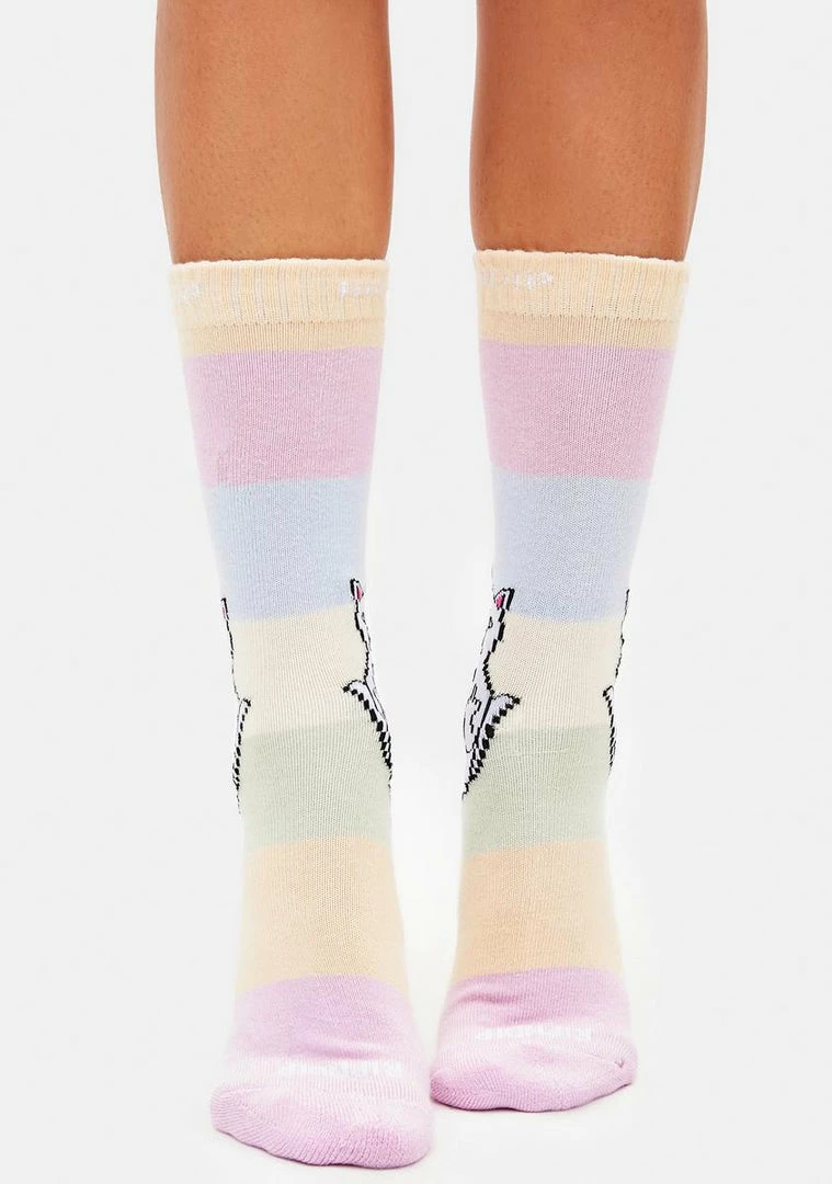Cheapest 🔔 RIPNDIP Crew 🧦 Socks Lord Nermal Mid City 🧦 Socks 🌟 4 RIPNDIP Crew Socks Lord Nermal Mid City Socks