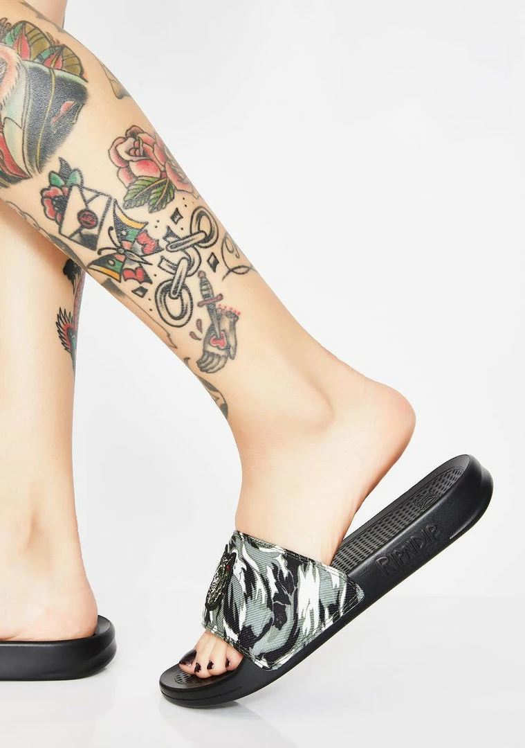 Top 10 ๐ RIPNDIP Nerm Tiger Camo Slides ๐ฉด Sandals ๐คฉ 5 RIPNDIP Nerm Tiger Camo Slides Sandals