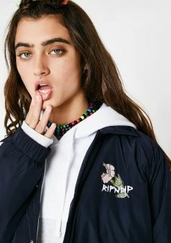 RIPNDIP Blue Botanical Nylon Jacket