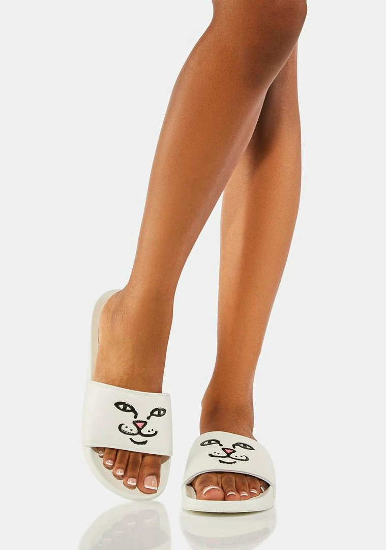 Buy ๐ RIPNDIP Lord Nermal Face Slides ๐ 2 RIPNDIP Lord Nermal Face Slides