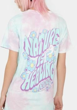 RIPNDIP Tops Nature Is Healing Graphic Tee