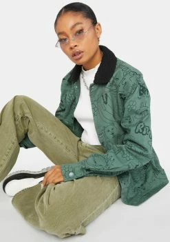 RIPNDIP Outerwear Scribble Up Button Jacket