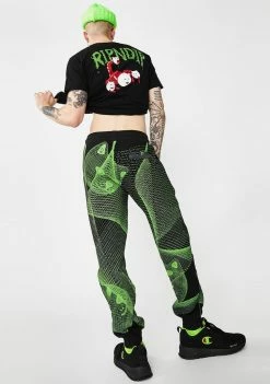 RIPNDIP Future Trip Glow In The Dark Sweatpants Bottoms