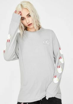 RIPNDIP Hot Head Long Sleeve Tee Tops