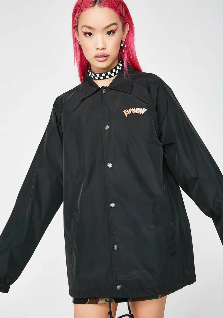 Hot Sale ๐งจ RIPNDIP Inferno Coach Jacket Outerwear ๐ 6 RIPNDIP Inferno Coach Jacket Outerwear