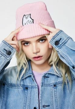 RIPNDIP Lord Nermal Ribbed Beanie Hats