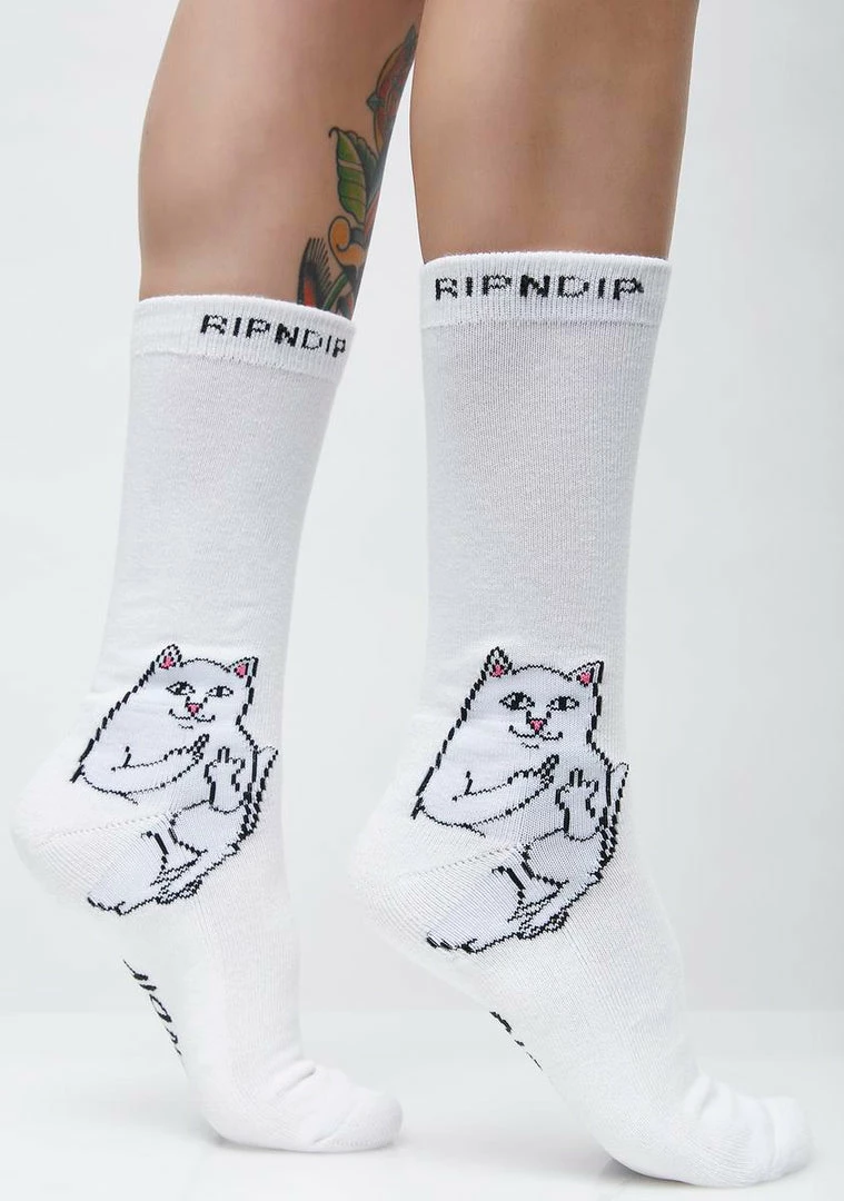 Outlet 🥰 RIPNDIP 🧦 Socks & Tights Classic Lord Nermal 🧦 Socks 🛒 4 RIPNDIP Socks & Tights Classic Lord Nermal Socks