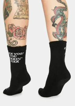 RIPNDIP Ankle Socks Fucking Fuck Crew Socks