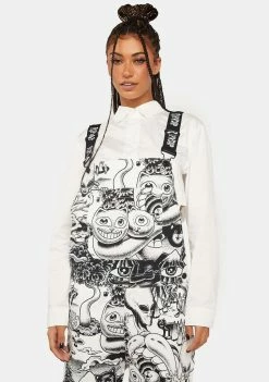 RIPNDIP Jumpsuits & Rompers Dark Twisted Fantasy Twill Overalls