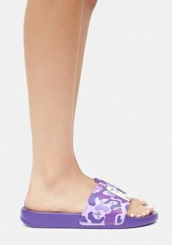 RIPNDIP Purple Camo Lord Nermal Slides Sandals