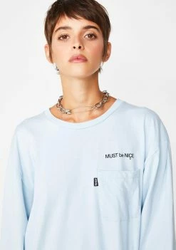 RIPNDIP Tops Berry Mother Pocket Long Sleeve