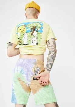 RIPNDIP Peek A Nermal Tie Dye Sweat Shorts Bottoms