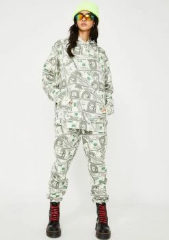 RIPNDIP Money Bags Graphic Hoodie Tops