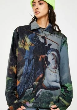 RIPNDIP Outerwear Fire & Desire Denim Coach Jacket