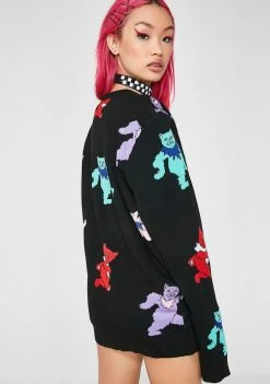 Deals 🌟 RIPNDIP Dancing Nerm Knit Sweater 🌟 10 RIPNDIP Dancing Nerm Knit Sweater