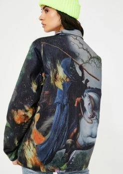 RIPNDIP Outerwear Fire & Desire Denim Coach Jacket