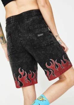 Best reviews of ๐คฉ RIPNDIP Black Mineral Wash Bliss Shorts Bottoms ๐ 9 RIPNDIP Black Mineral Wash Bliss Shorts Bottoms