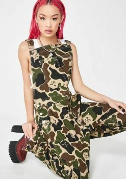 RIPNDIP Nermeralls Denim Overalls Jumpsuits & Rompers