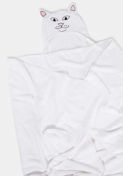 RIPNDIP White Lord Nermal Hooded Bath Towel