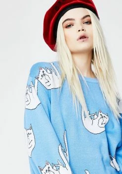 RIPNDIP Tops Falling For Nermal Knit Sweater