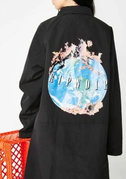RIPNDIP World On Fire Trench Coat Outerwear