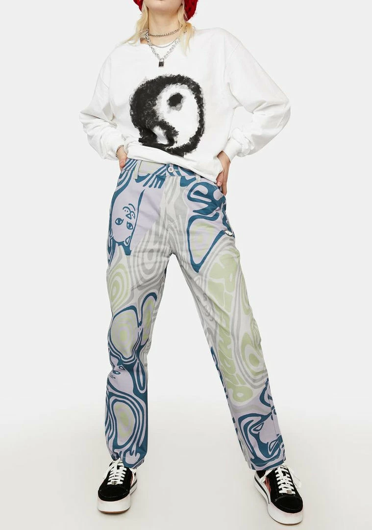 Cheapest ๐ RIPNDIP Hypnotic Twill Pants Bottoms ๐ 3 RIPNDIP Hypnotic Twill Pants Bottoms