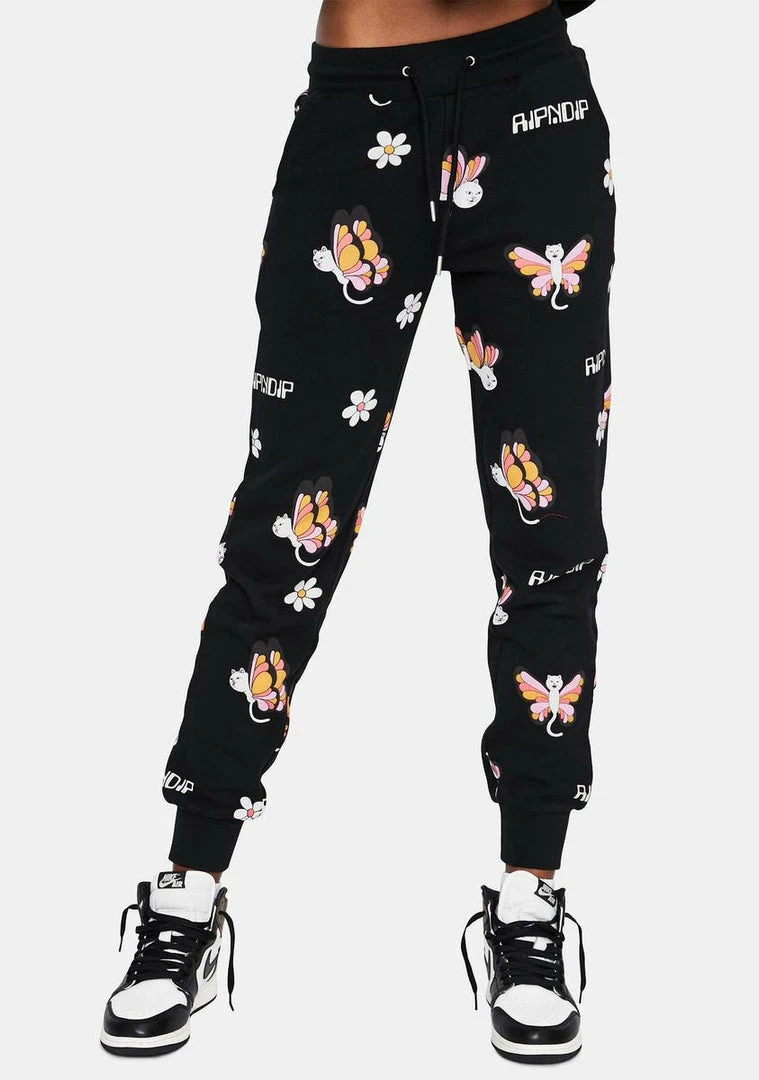Discount π― RIPNDIP Bottoms Black Butterfly Sweatpants β¨ 3 RIPNDIP Bottoms Black Butterfly Sweatpants