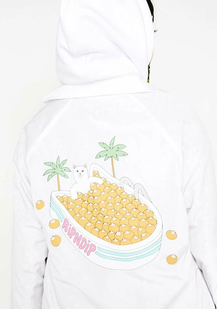 Hot Sale β€οΈ RIPNDIP Boobcuzzi Coaches Jacket Outerwear π 6 RIPNDIP Boobcuzzi Coaches Jacket Outerwear