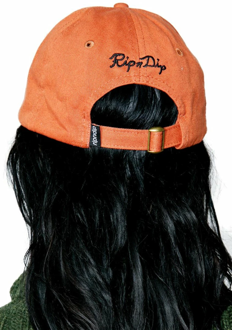 Top 10 ❤️ RIPNDIP Hats Orange Nermal Leaf Dad Hat ❤️ 4 RIPNDIP Hats Orange Nermal Leaf Dad Hat