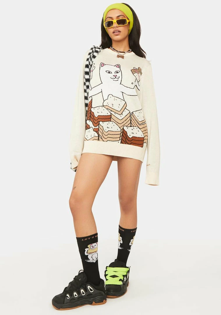 Best Sale 😀 RIPNDIP Gluten Free Crew 🧦 Socks 🛒 6 RIPNDIP Gluten Free Crew Socks