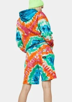 RIPNDIP Bottoms OG Prisma Tie Dye Sweatshorts