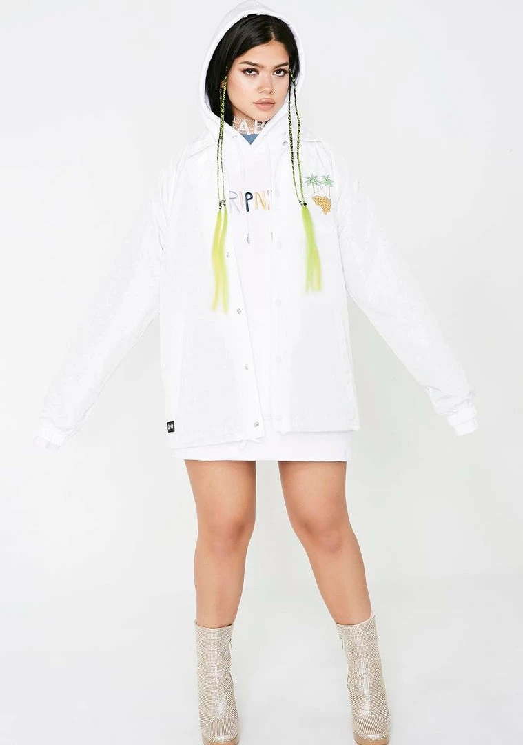 Hot Sale β€οΈ RIPNDIP Boobcuzzi Coaches Jacket Outerwear π 5 RIPNDIP Boobcuzzi Coaches Jacket Outerwear