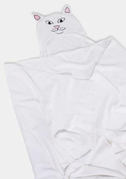 RIPNDIP White Lord Nermal Hooded Bath Towel