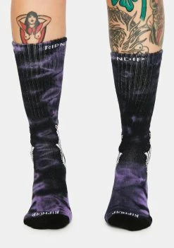 RIPNDIP Lavender Lord Nermal High Socks